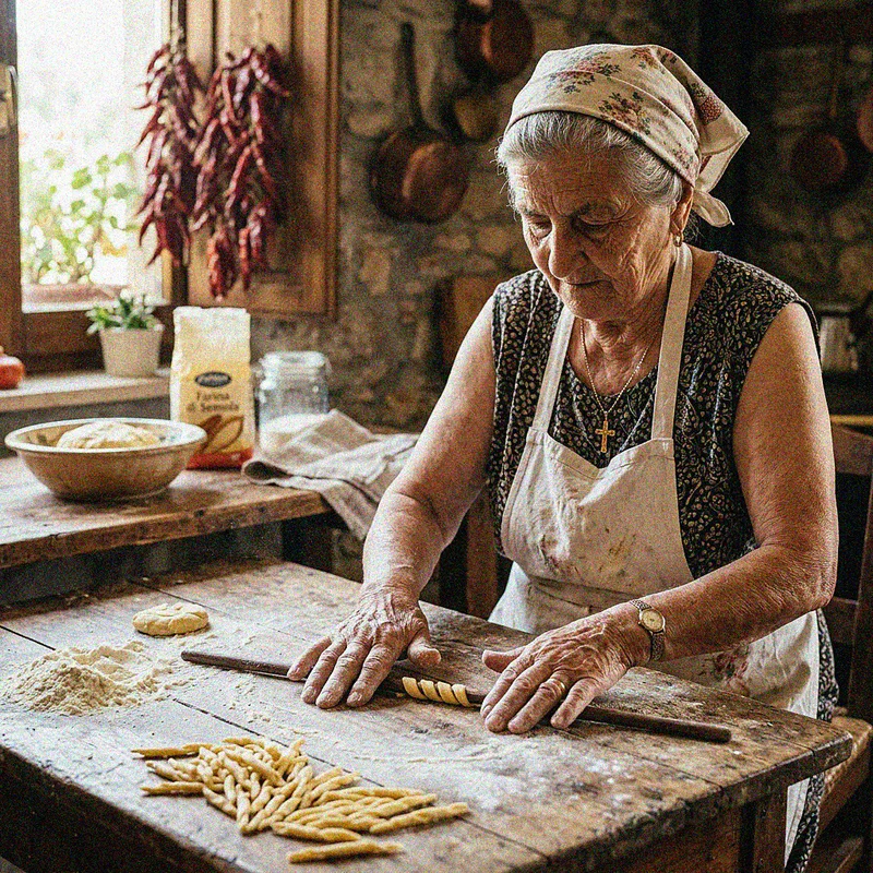 Handmade Calabrian pasta by a Nonna