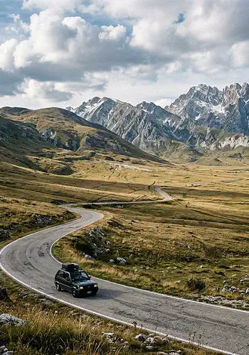 Guidare nel cuore selvaggio d'abruzzo: road trip verso campo imperatore