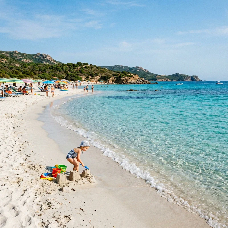 Family beach in Sardinia