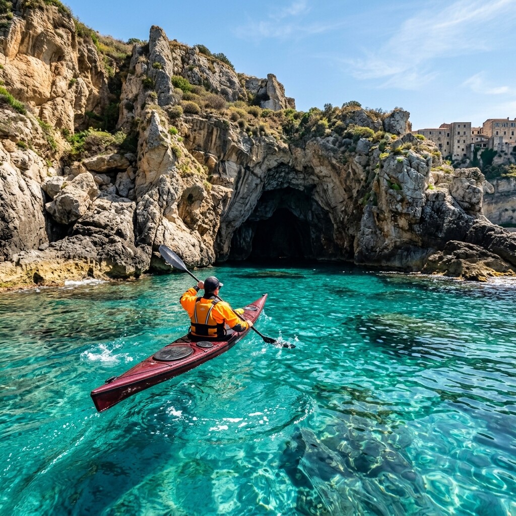 Kayak lungo la Costa degli Dei in Calabria