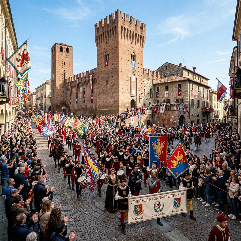 Historical parade of the Palio di Asti