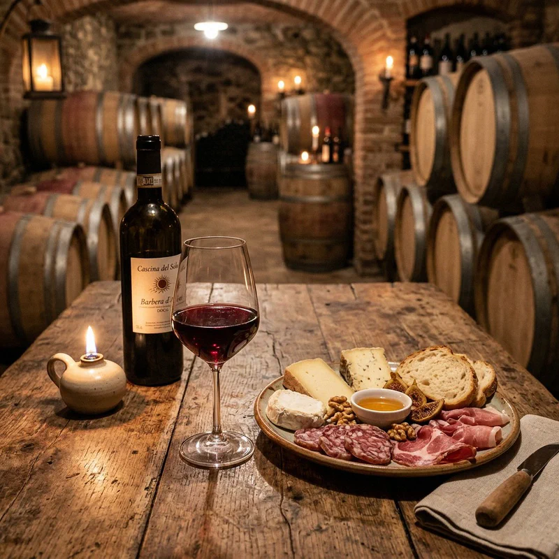 Barbera d'Asti wine tasting