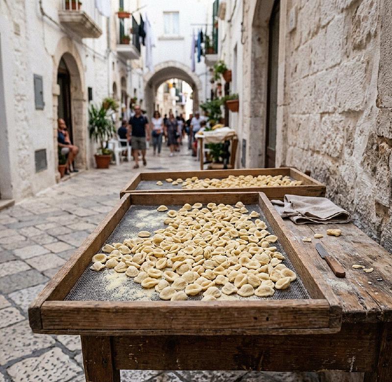 Orecchiette Pasta Bari Vecchia Italy
