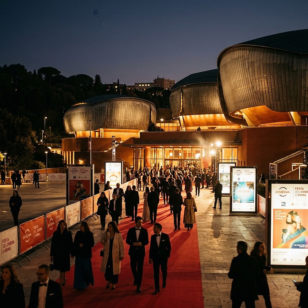 Tappeto rosso alla Festa del Cinema di Roma presso l'Auditorium Parco della Musica