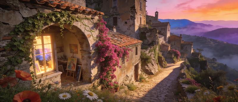 Bussana Vecchia ghost village Italy