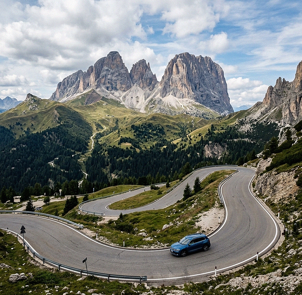 Große Dolomitenstraße Roadtrip Italienische Alpen