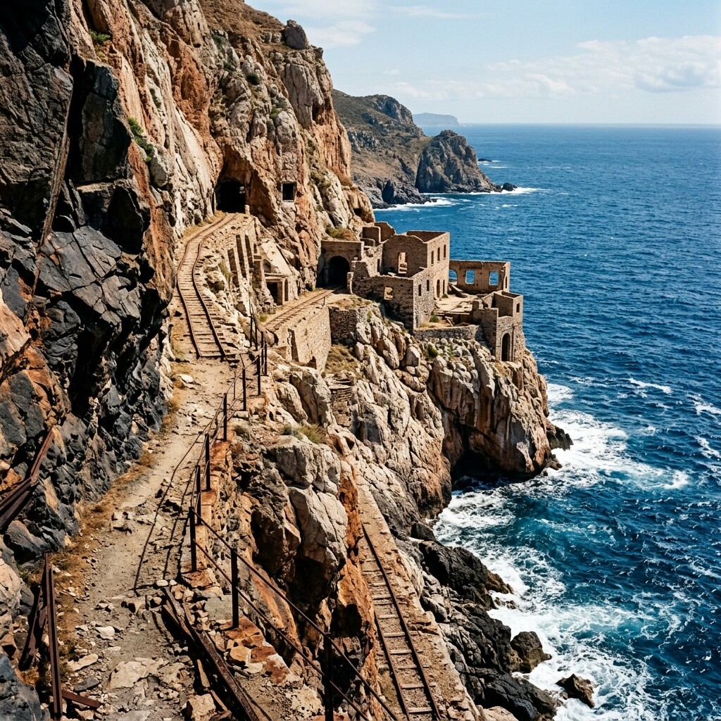 Wilde Landschaft des Iglesiente auf Sardinien