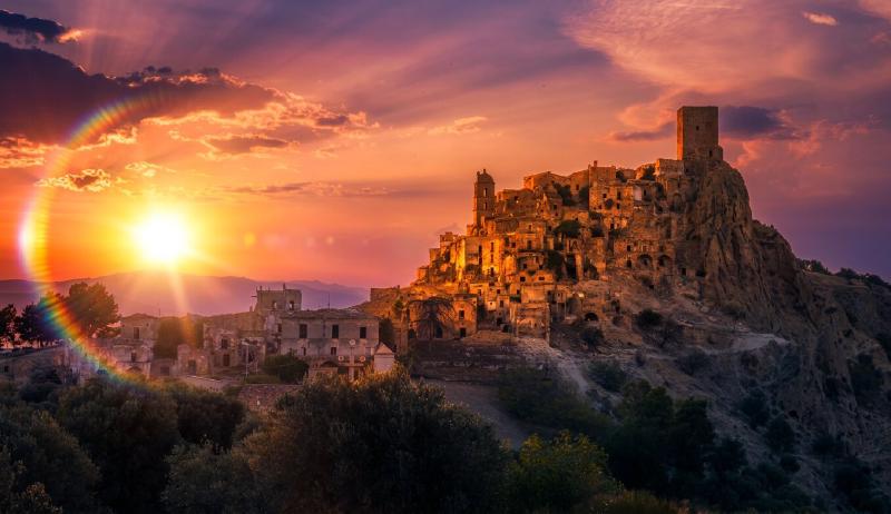 Craco ghost town Basilicata Italy