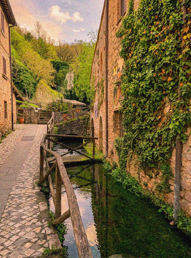 Rasiglia Umbria village of streams